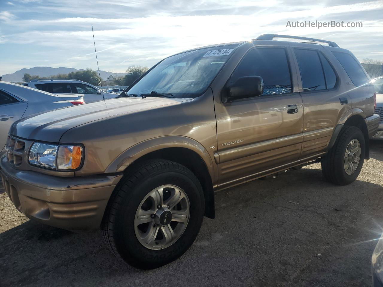 2001 Isuzu Rodeo S Tan vin: 4S2CK58W414325889