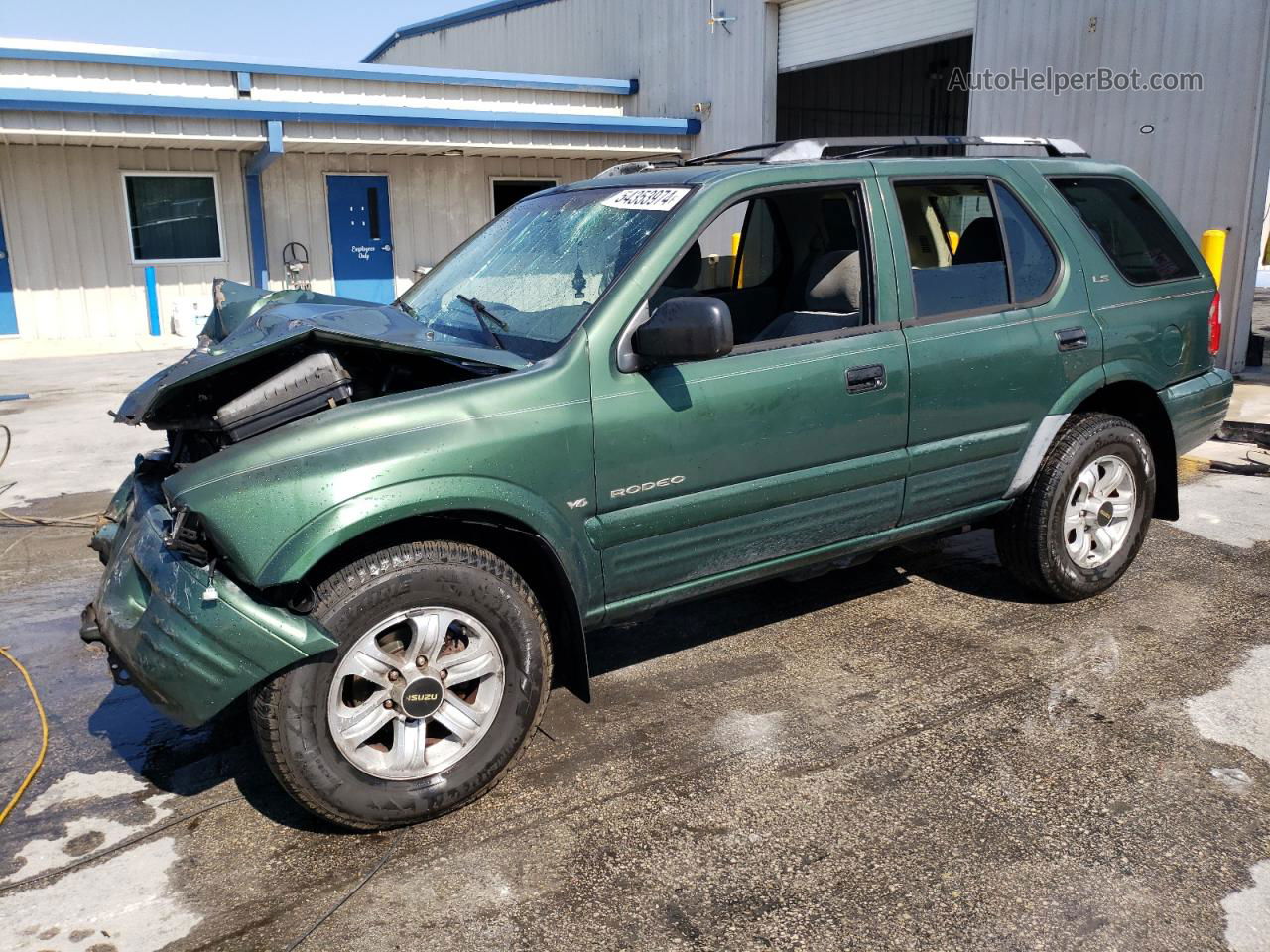 2001 Isuzu Rodeo S Green vin: 4S2CK58W414362442