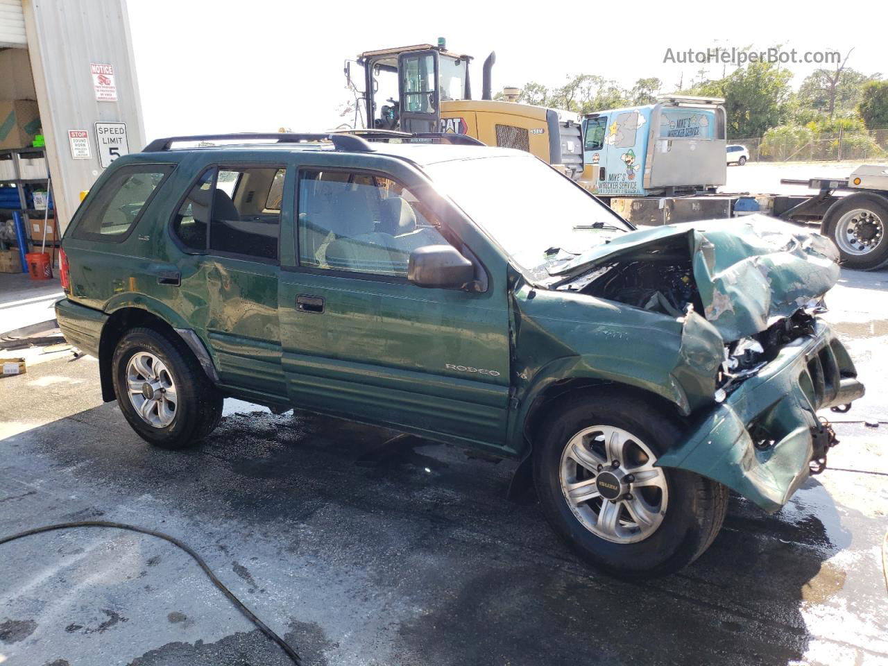 2001 Isuzu Rodeo S Green vin: 4S2CK58W414362442