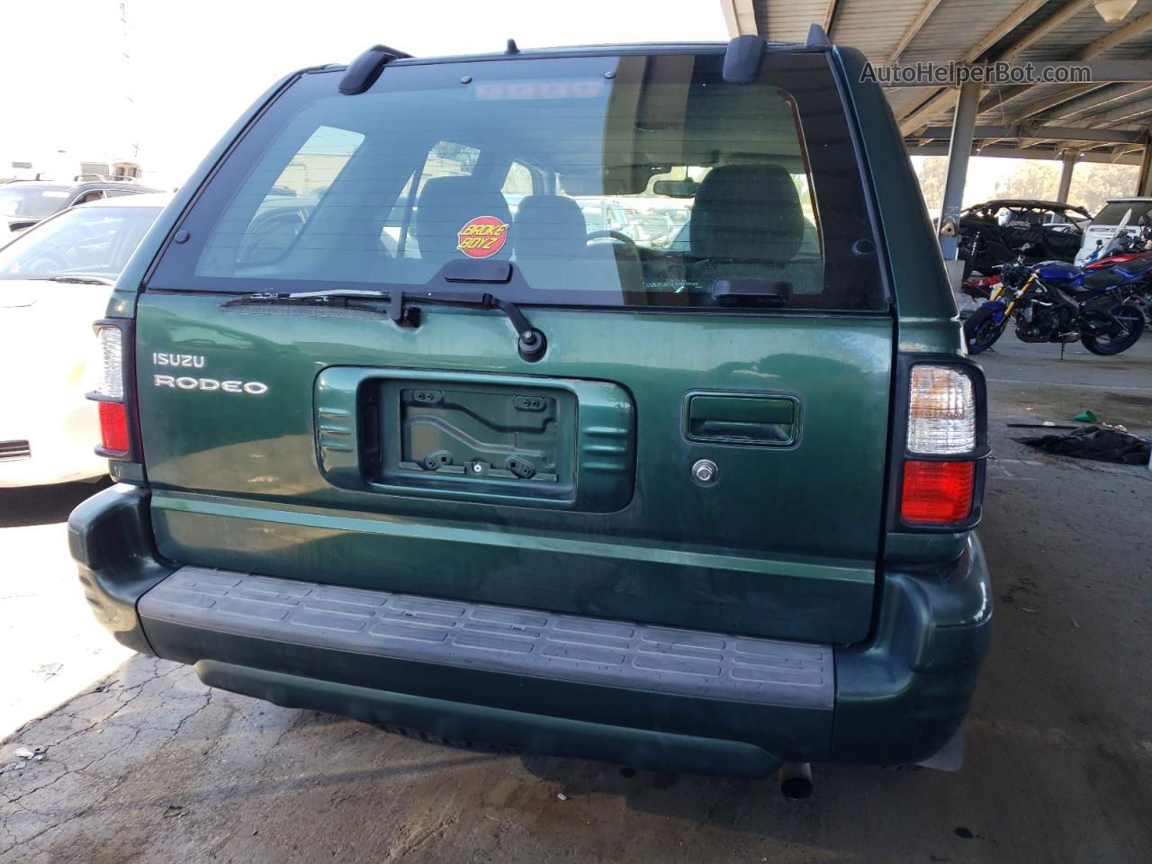 2001 Isuzu Rodeo S Зеленый vin: 4S2CK58W514310608