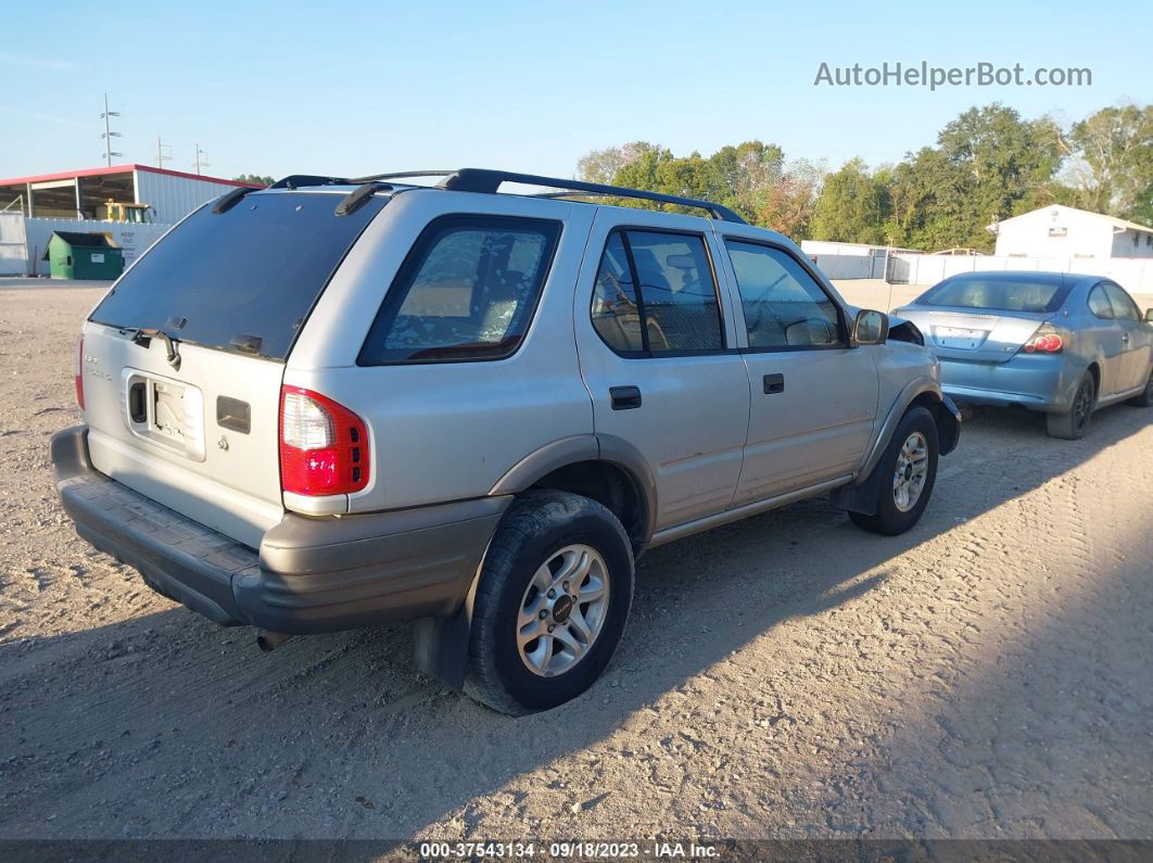 2001 Isuzu Rodeo S/ls/lse Silver vin: 4S2CK58W514313492