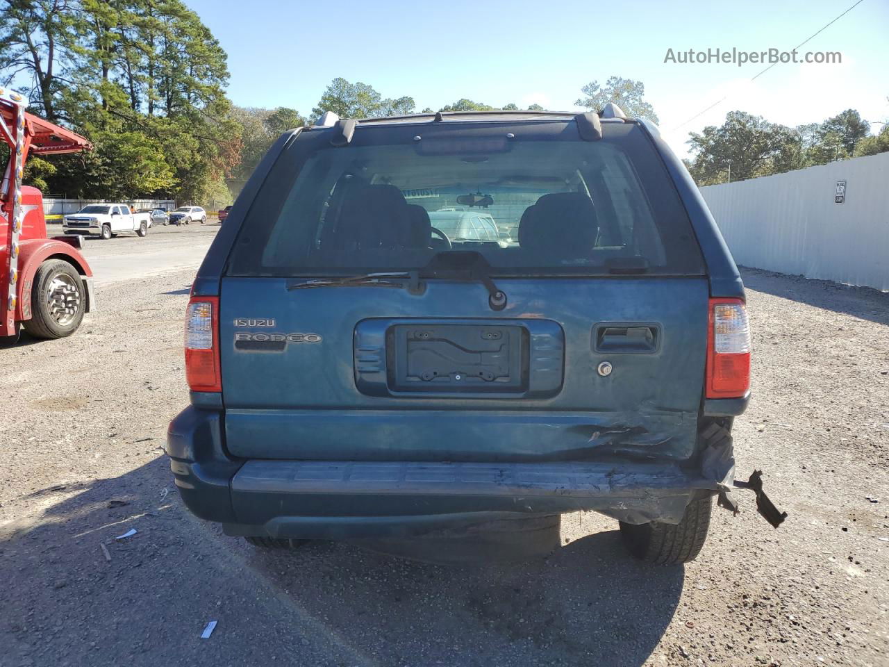 2001 Isuzu Rodeo S Blue vin: 4S2CK58W614339910