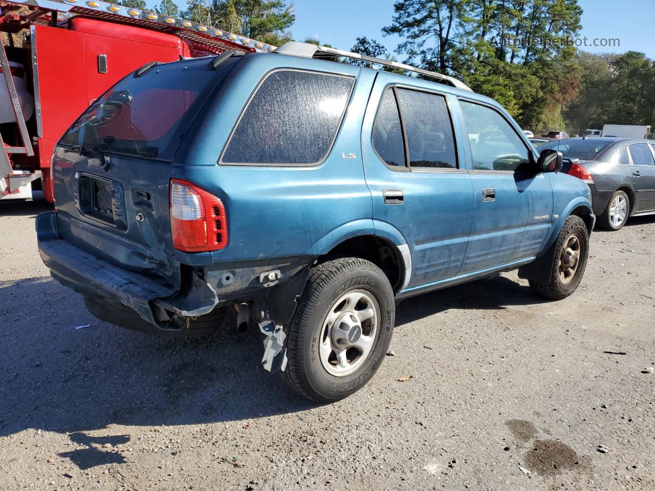 2001 Isuzu Rodeo S Синий vin: 4S2CK58W614339910