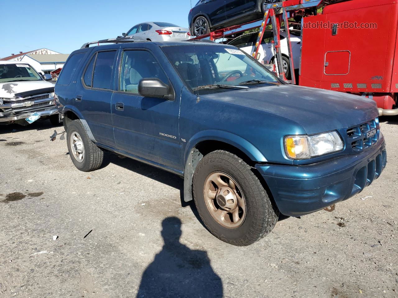 2001 Isuzu Rodeo S Blue vin: 4S2CK58W614339910