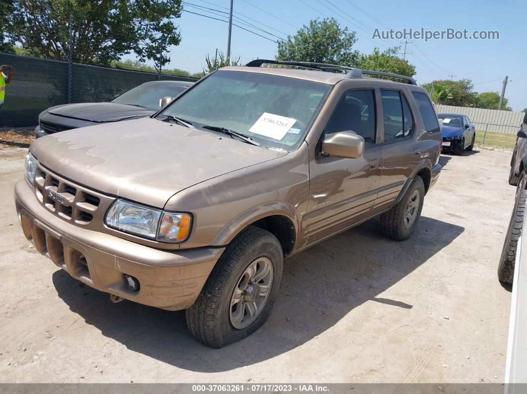 2001 Isuzu Rodeo S/ls/lse Коричневый vin: 4S2CK58W714308729