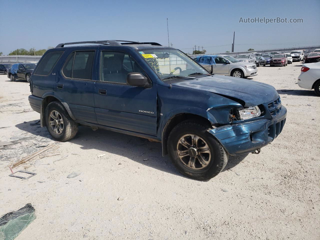 2001 Isuzu Rodeo S Синий vin: 4S2CK58W714324655