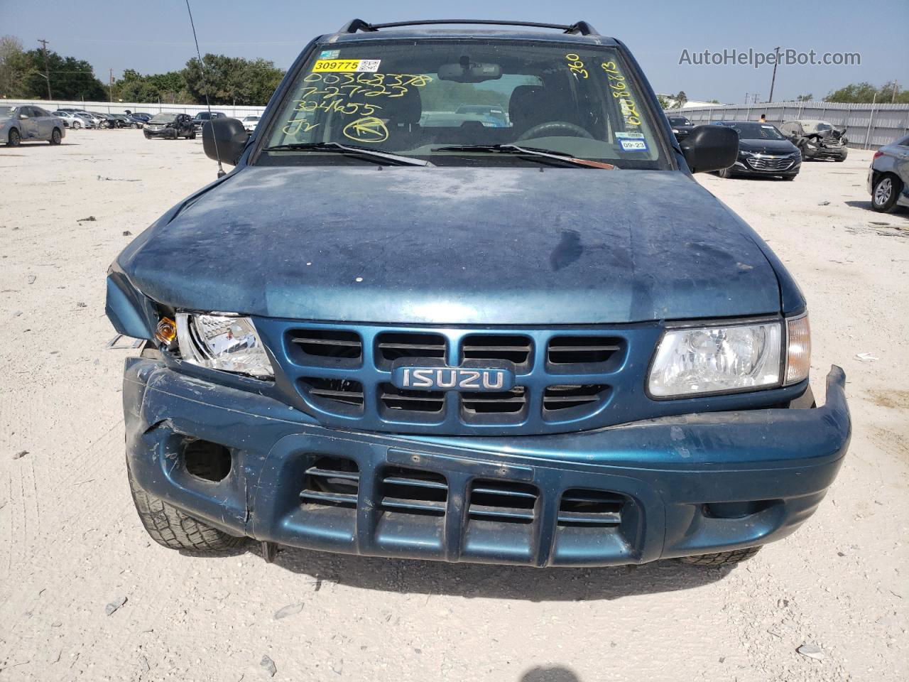 2001 Isuzu Rodeo S Blue vin: 4S2CK58W714324655