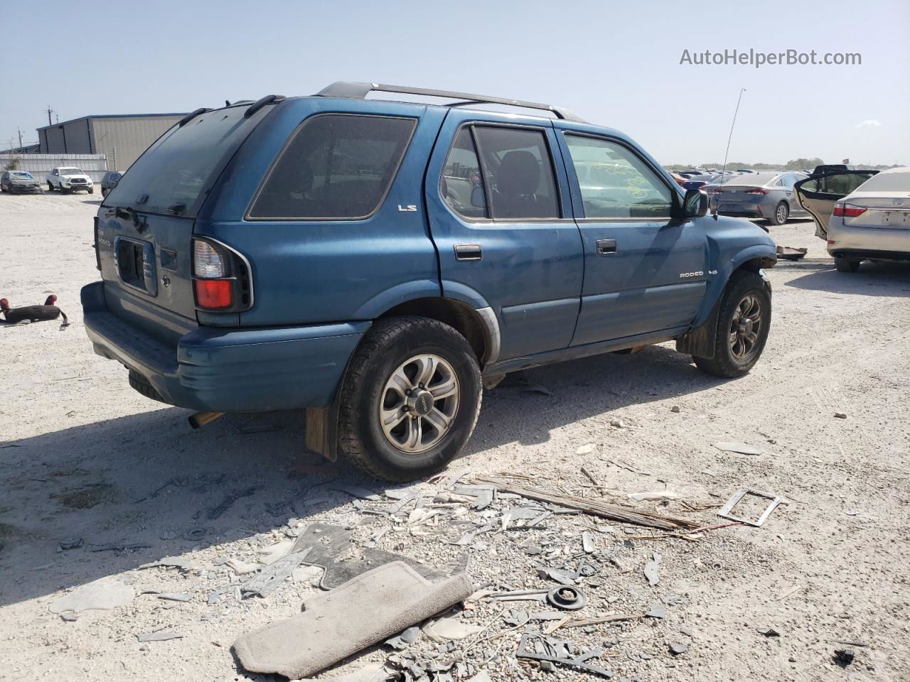 2001 Isuzu Rodeo S Blue vin: 4S2CK58W714324655