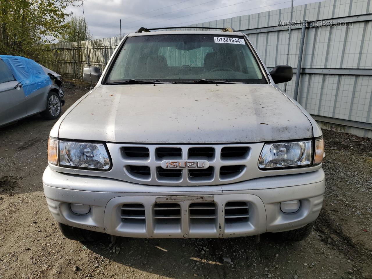 2001 Isuzu Rodeo S Silver vin: 4S2CK58W714334943