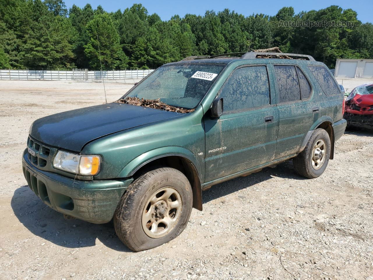 2001 Isuzu Rodeo S Green vin: 4S2CK58W714347806