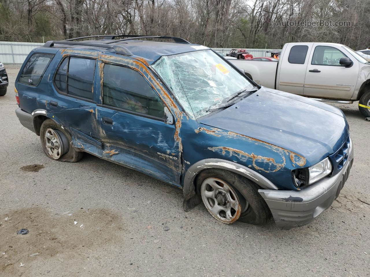 2001 Isuzu Rodeo S Синий vin: 4S2CK58W714357137