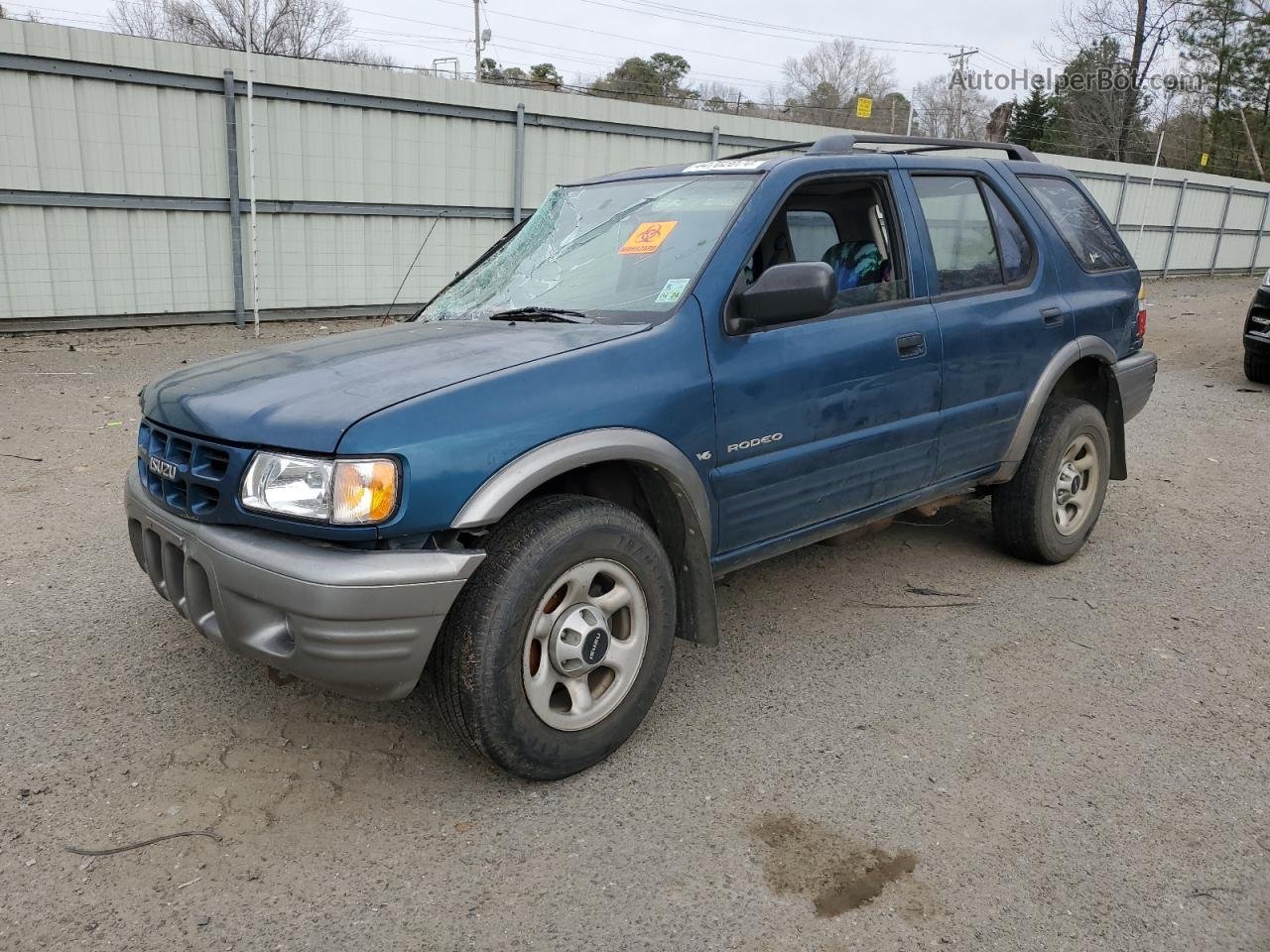 2001 Isuzu Rodeo S Синий vin: 4S2CK58W714357137