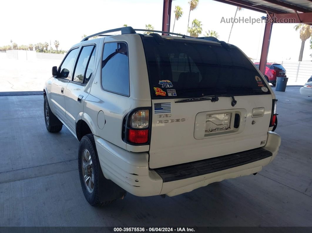 2001 Isuzu Rodeo Ls 3.2l V6/lse 3.2l V6/s 3.2l V6 Белый vin: 4S2CK58W814302969