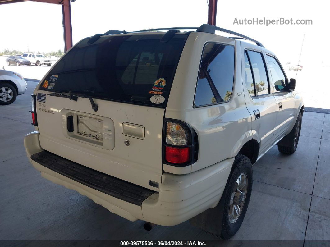 2001 Isuzu Rodeo Ls 3.2l V6/lse 3.2l V6/s 3.2l V6 Белый vin: 4S2CK58W814302969