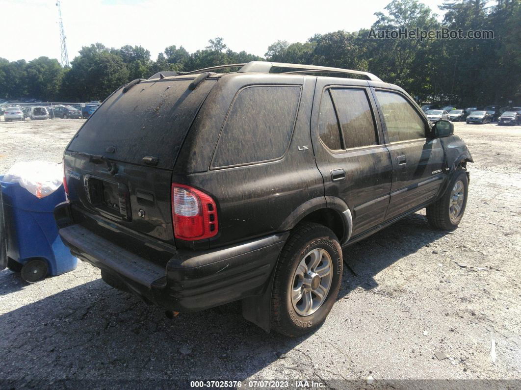 2001 Isuzu Rodeo S/ls/lse Black vin: 4S2CK58W814306522