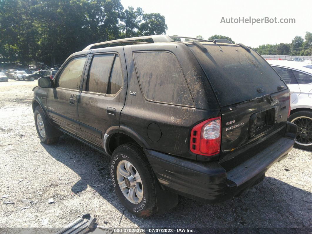 2001 Isuzu Rodeo S/ls/lse Black vin: 4S2CK58W814306522