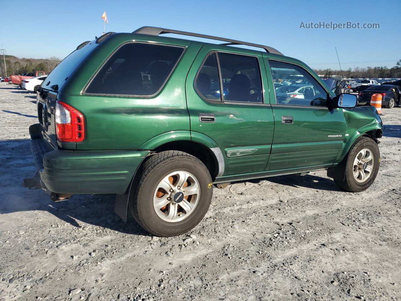 2001 Isuzu Rodeo S Зеленый vin: 4S2CK58W814309386