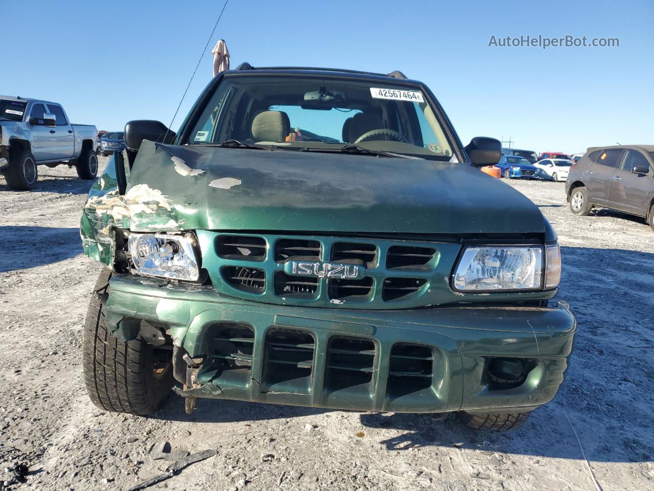 2001 Isuzu Rodeo S Green vin: 4S2CK58W814309386