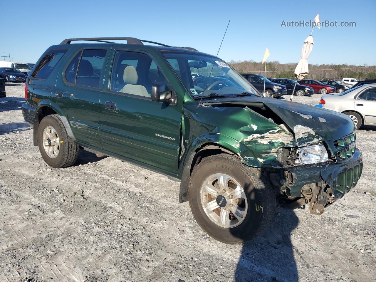 2001 Isuzu Rodeo S Зеленый vin: 4S2CK58W814309386