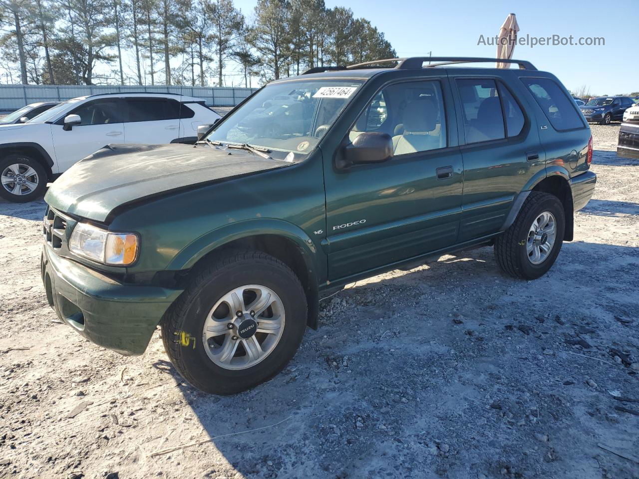 2001 Isuzu Rodeo S Зеленый vin: 4S2CK58W814309386