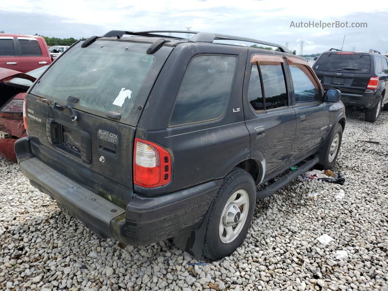 2001 Isuzu Rodeo S Black vin: 4S2CK58W814325538