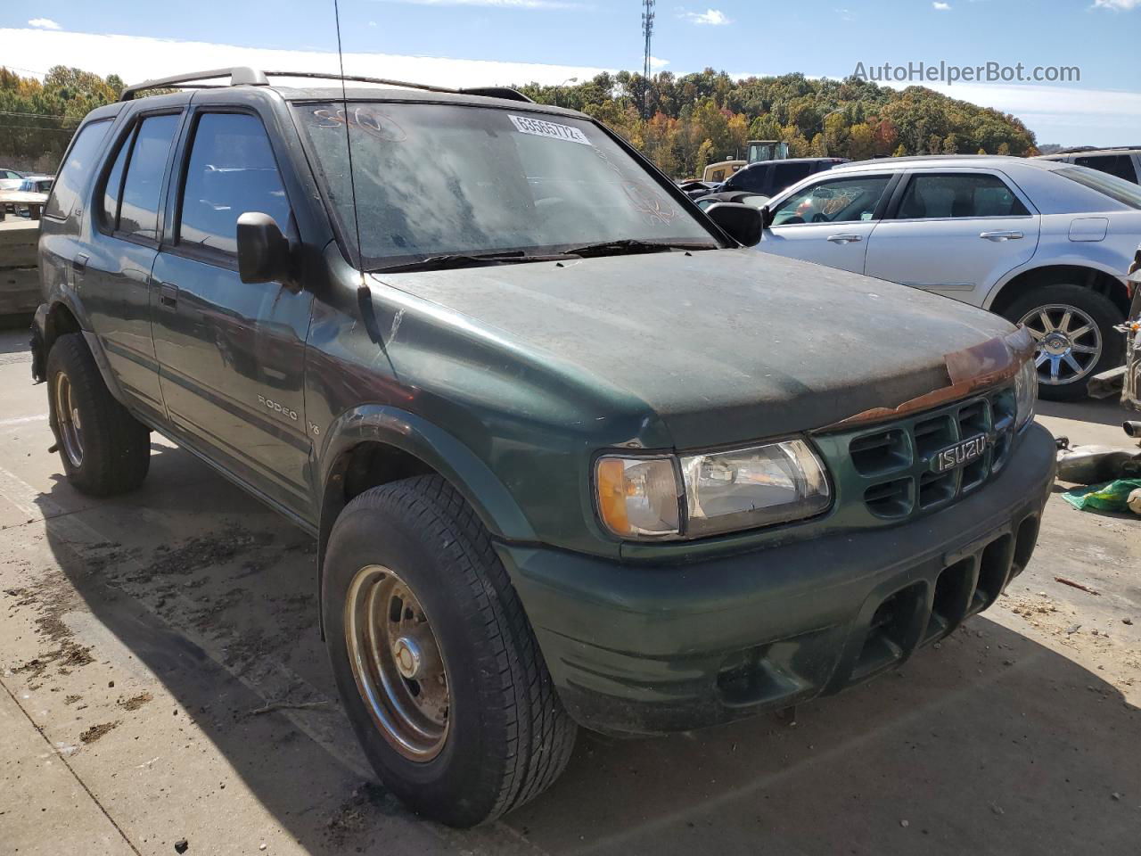 2001 Isuzu Rodeo S Green vin: 4S2CK58WX14309020