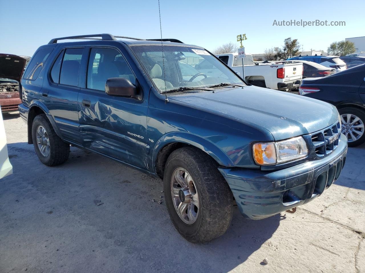 2001 Isuzu Rodeo S Blue vin: 4S2CK58WX14328523