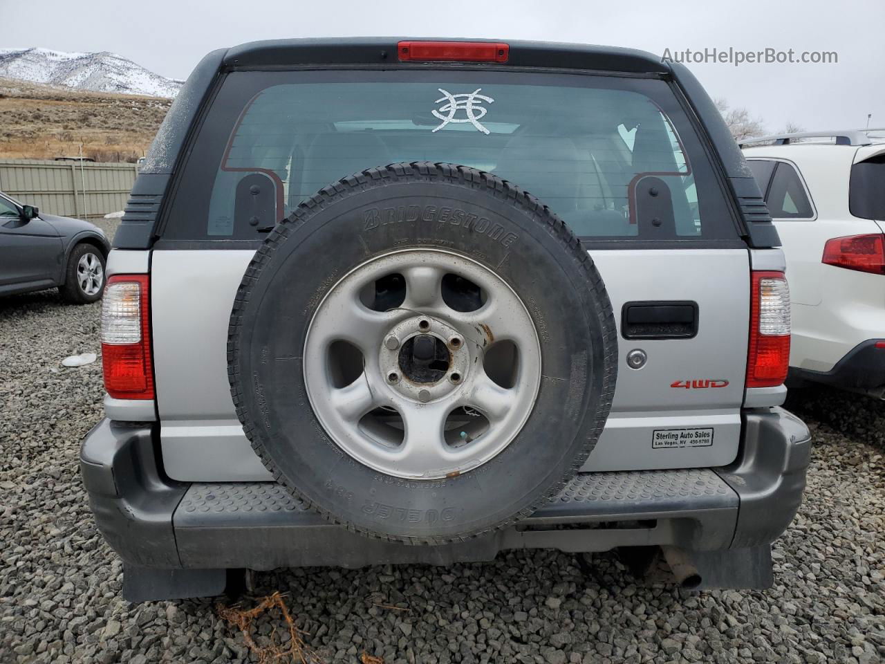 2001 Isuzu Rodeo Sport Silver vin: 4S2CM57W414332076