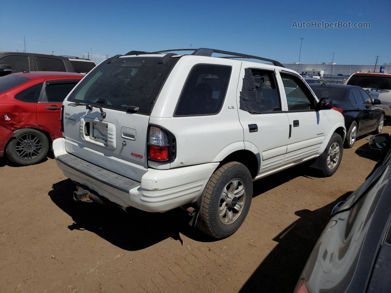 2001 Isuzu Rodeo S White vin: 4S2DM58W014345121