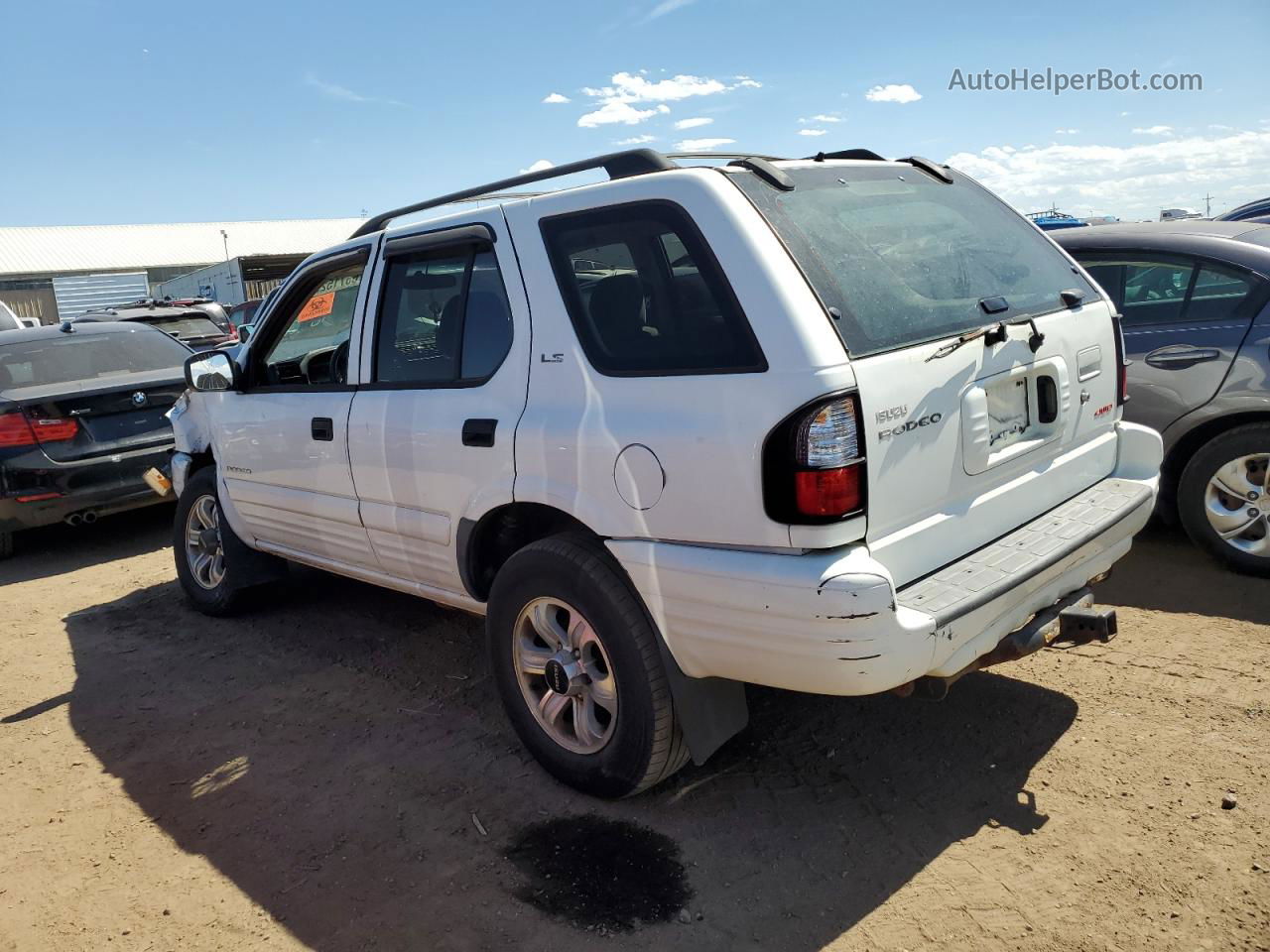 2001 Isuzu Rodeo S White vin: 4S2DM58W014345121