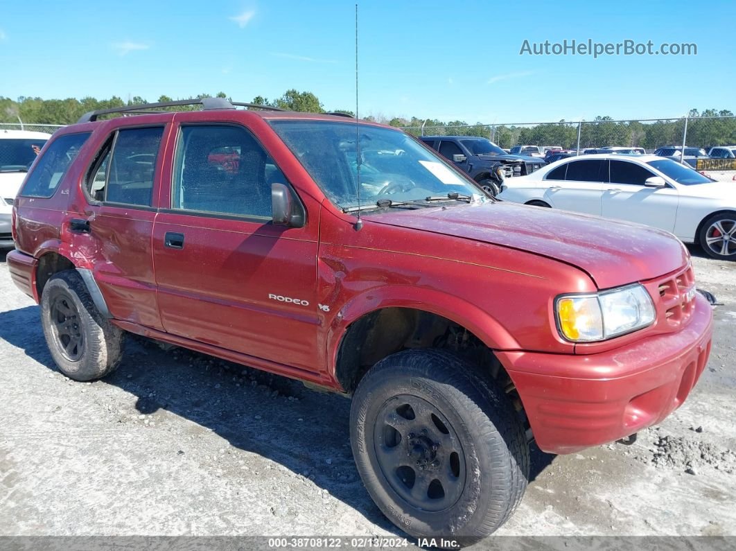 2001 Isuzu Rodeo Ls/ls 3.2l V6/lse 3.2l V6/s Red vin: 4S2DM58W014350142