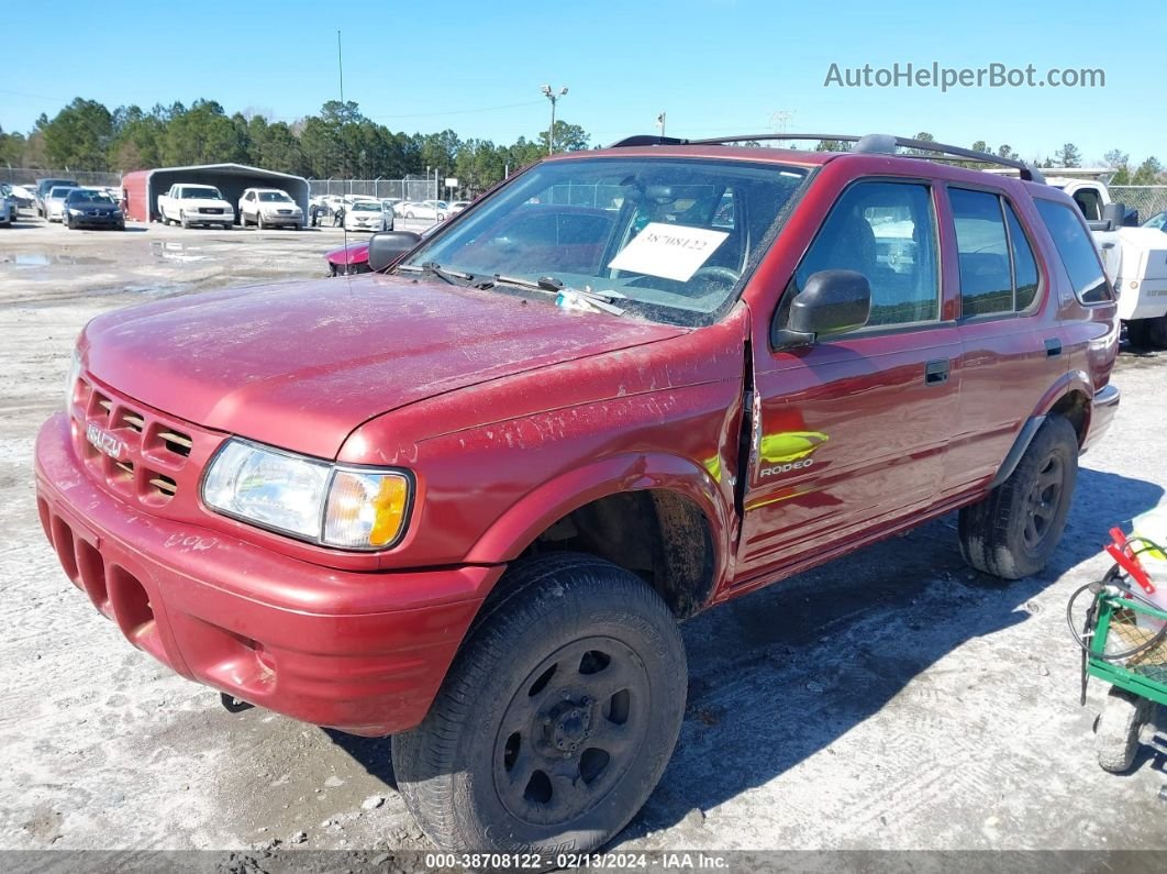 2001 Isuzu Rodeo Ls/ls 3.2l V6/lse 3.2l V6/s Red vin: 4S2DM58W014350142