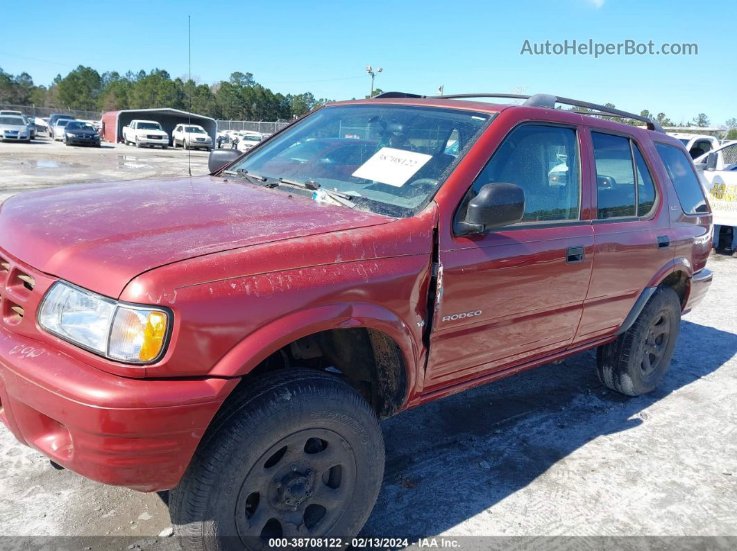 2001 Isuzu Rodeo Ls/ls 3.2l V6/lse 3.2l V6/s Red vin: 4S2DM58W014350142