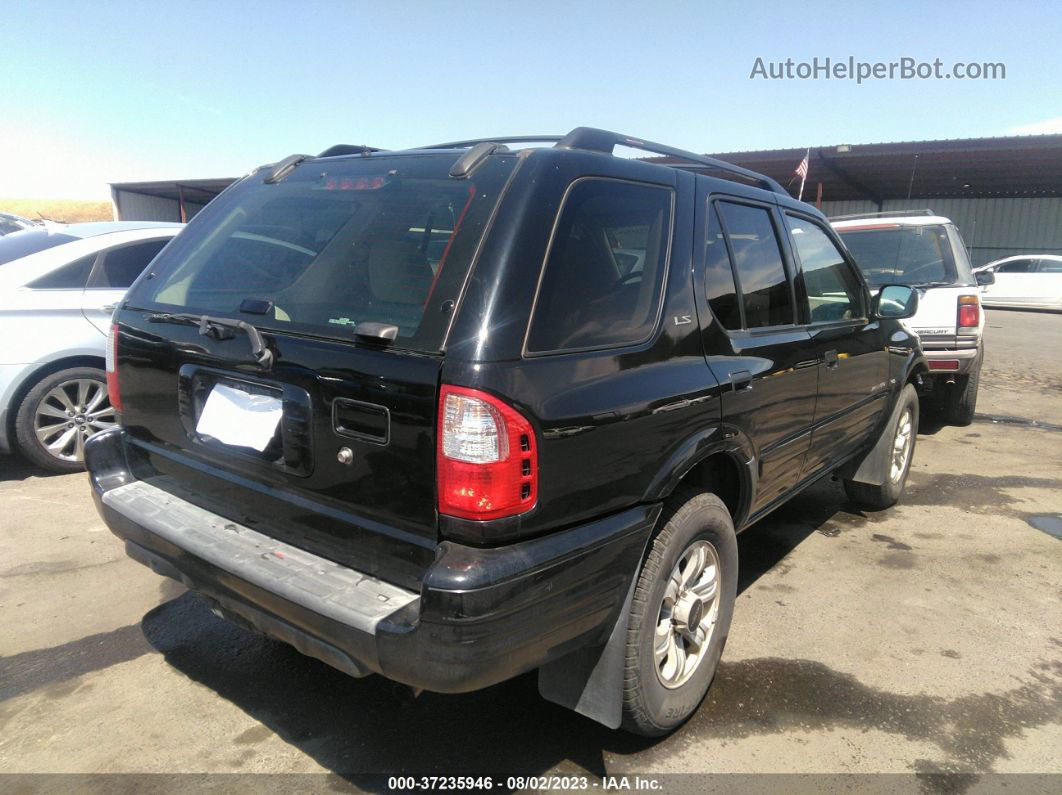 2001 Isuzu Rodeo S/ls/lse Black vin: 4S2DM58W014351159