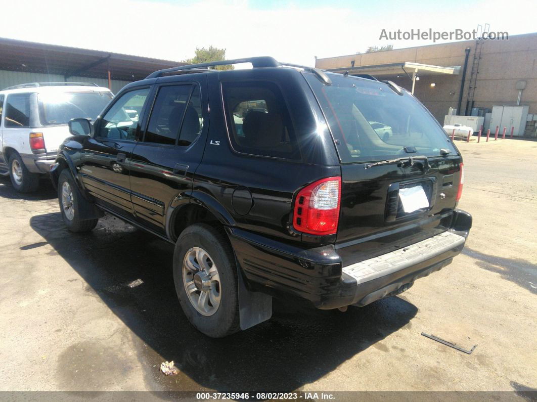 2001 Isuzu Rodeo S/ls/lse Black vin: 4S2DM58W014351159