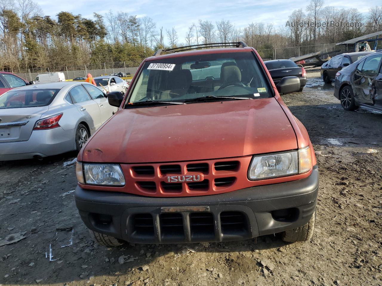 2001 Isuzu Rodeo S Orange vin: 4S2DM58W214341037