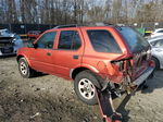 2001 Isuzu Rodeo S Orange vin: 4S2DM58W214341037