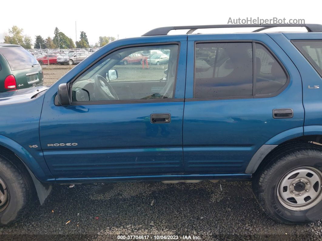 2001 Isuzu Rodeo S/ls/lse Blue vin: 4S2DM58W214346903