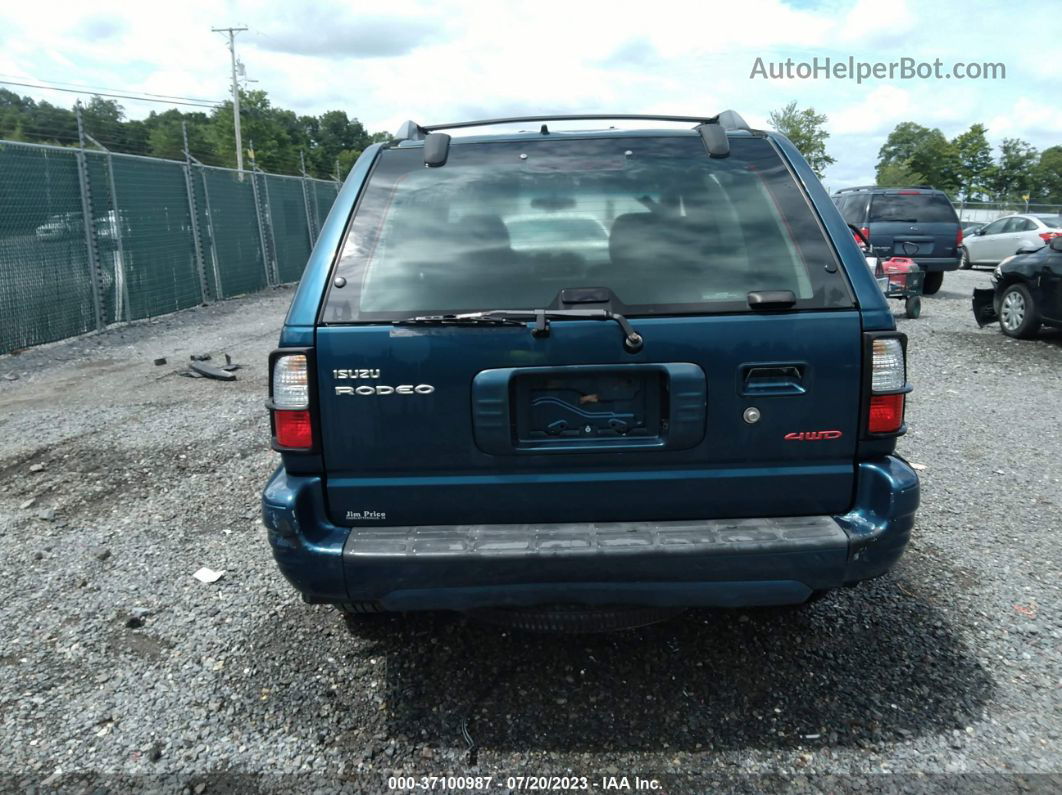 2001 Isuzu Rodeo S/ls/lse Зеленый vin: 4S2DM58W414308878