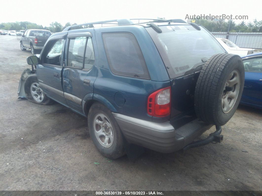 2001 Isuzu Rodeo S/ls/lse Blue vin: 4S2DM58W414336891