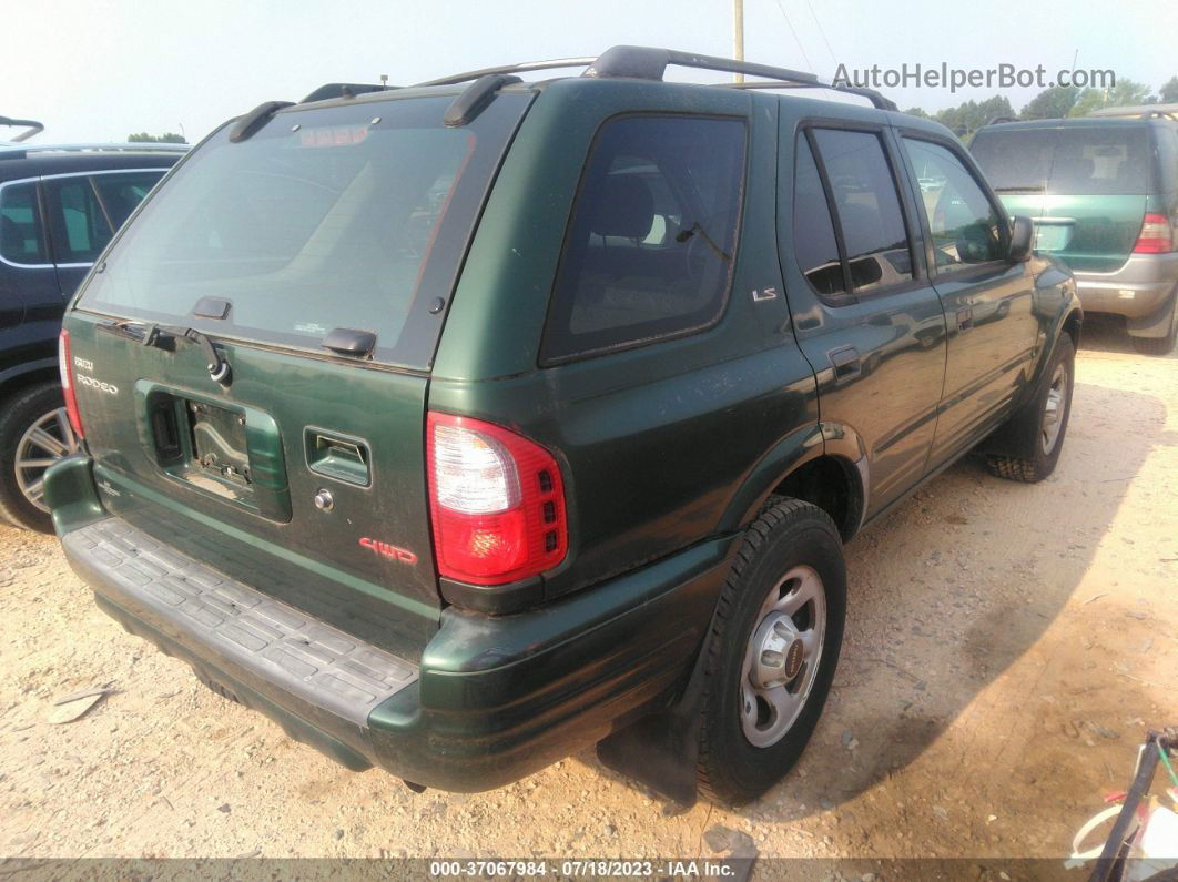 2001 Isuzu Rodeo S/ls/lse Зеленый vin: 4S2DM58W414342030