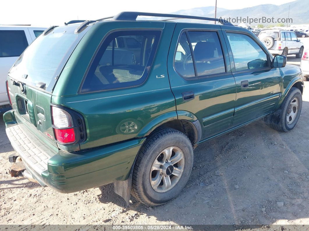 2001 Isuzu Rodeo Ls 3.2l/ls 3.2l V6/lse 3.2l V6/s/s 3.2l V6 Green vin: 4S2DM58W414358597