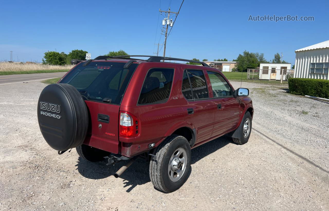 2001 Isuzu Rodeo S Orange vin: 4S2DM58W514300076