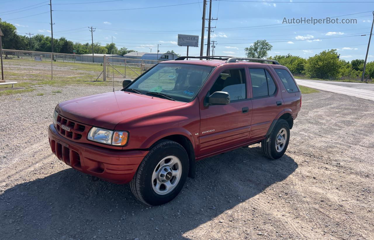 2001 Isuzu Rodeo S Orange vin: 4S2DM58W514300076