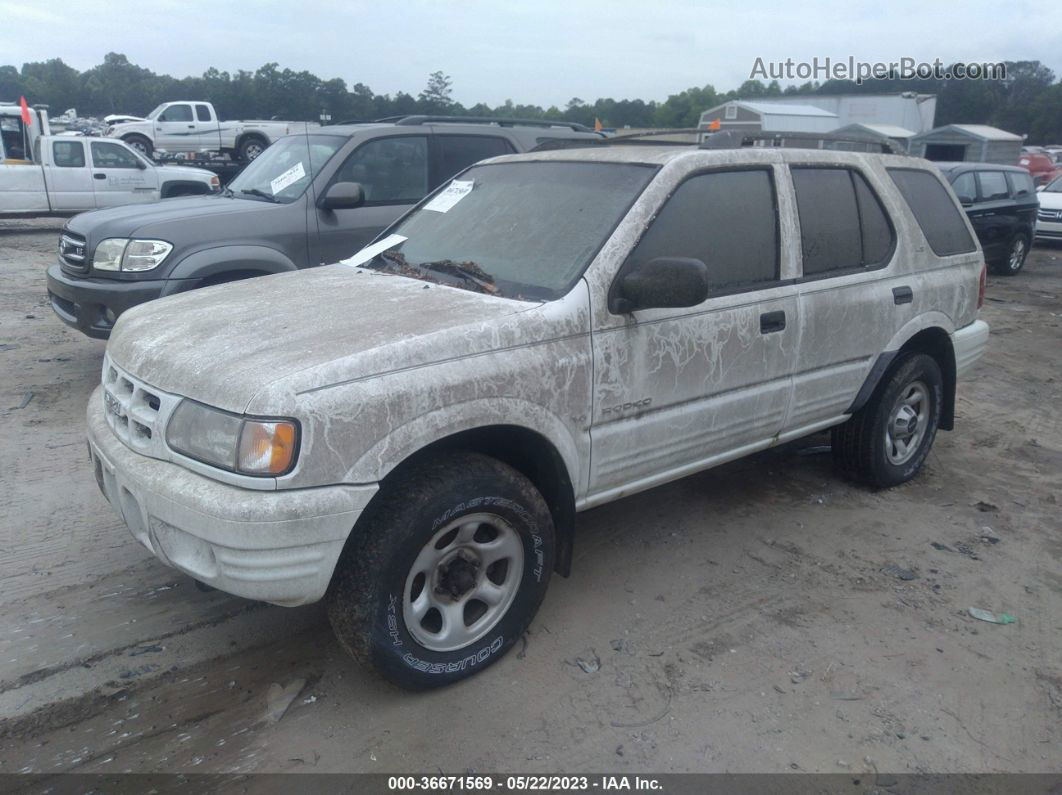 2001 Isuzu Rodeo S/ls/lse White vin: 4S2DM58W614302726