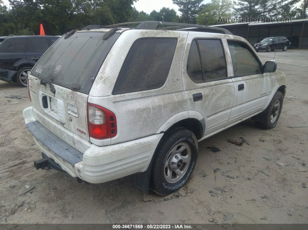 2001 Isuzu Rodeo S/ls/lse White vin: 4S2DM58W614302726