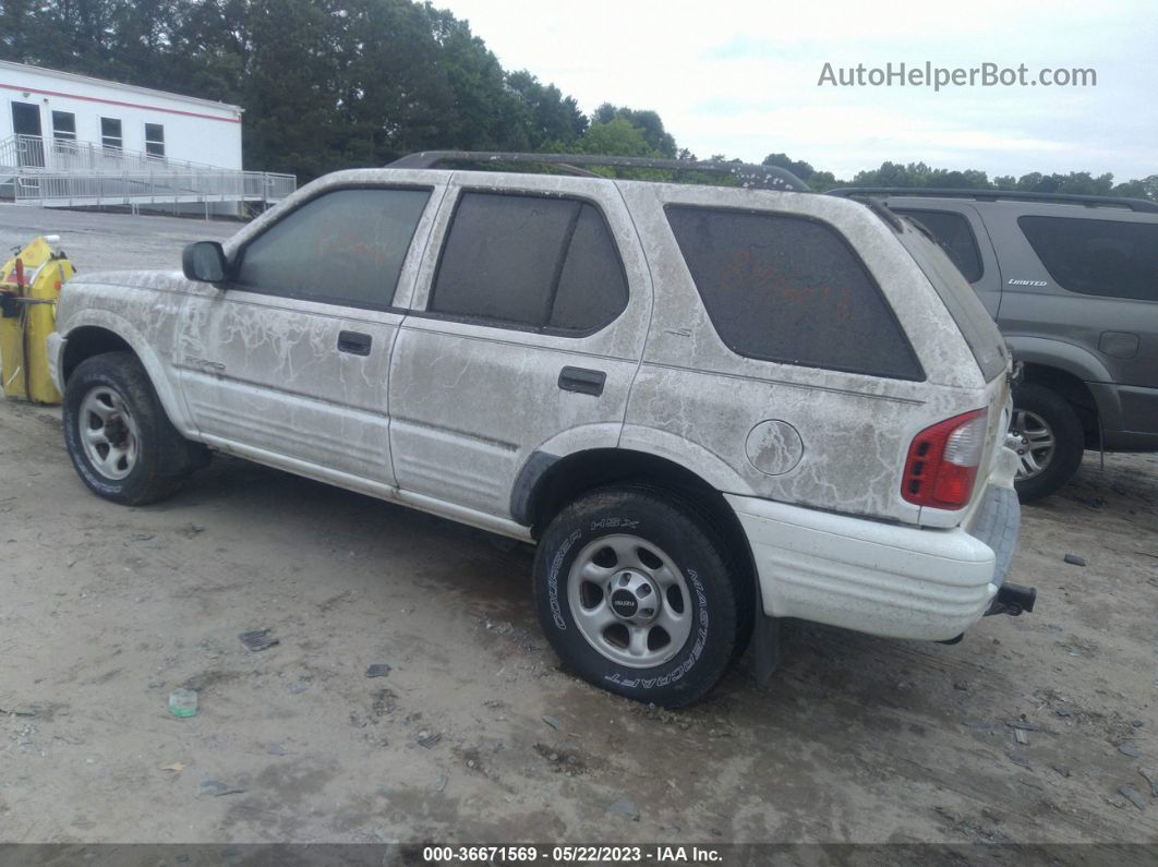 2001 Isuzu Rodeo S/ls/lse White vin: 4S2DM58W614302726