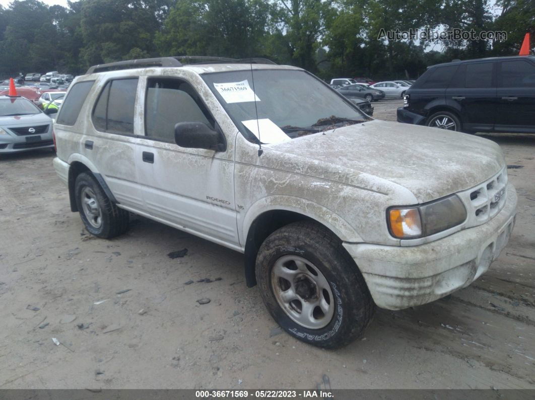 2001 Isuzu Rodeo S/ls/lse White vin: 4S2DM58W614302726