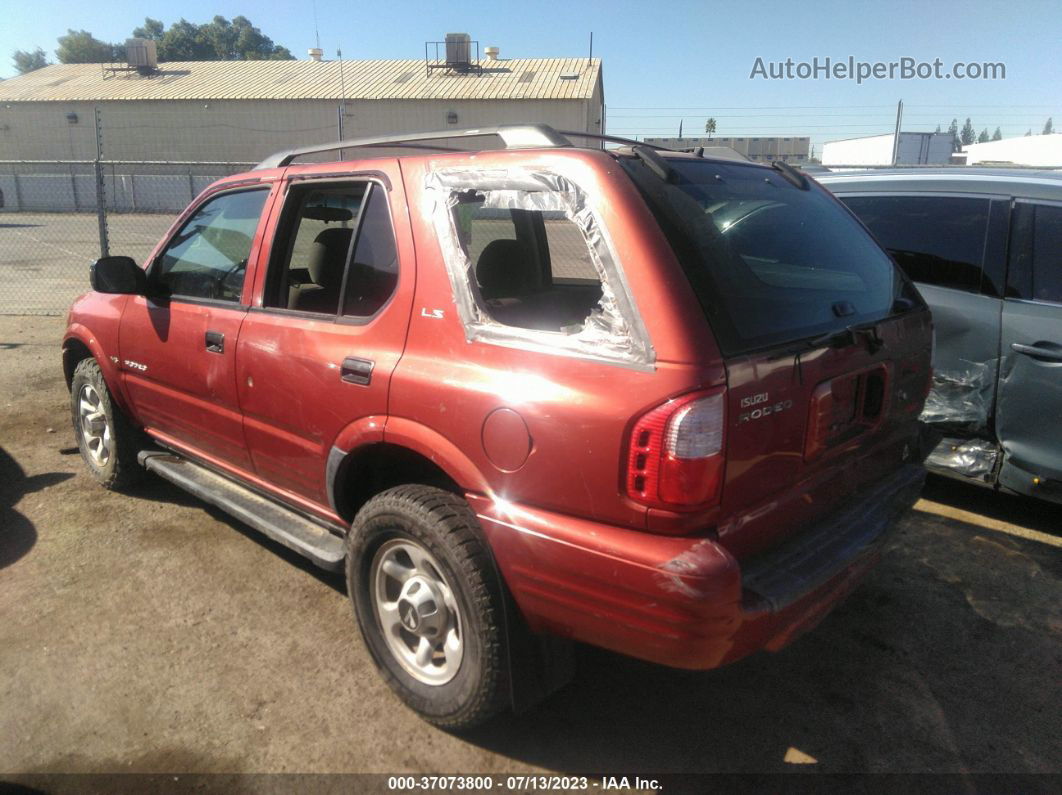 2001 Isuzu Rodeo S/ls/lse Red vin: 4S2DM58W614343227