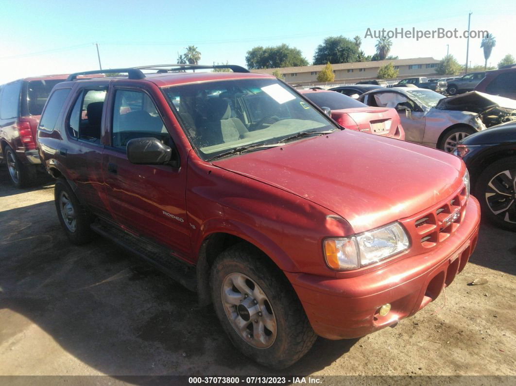 2001 Isuzu Rodeo S/ls/lse Красный vin: 4S2DM58W614343227